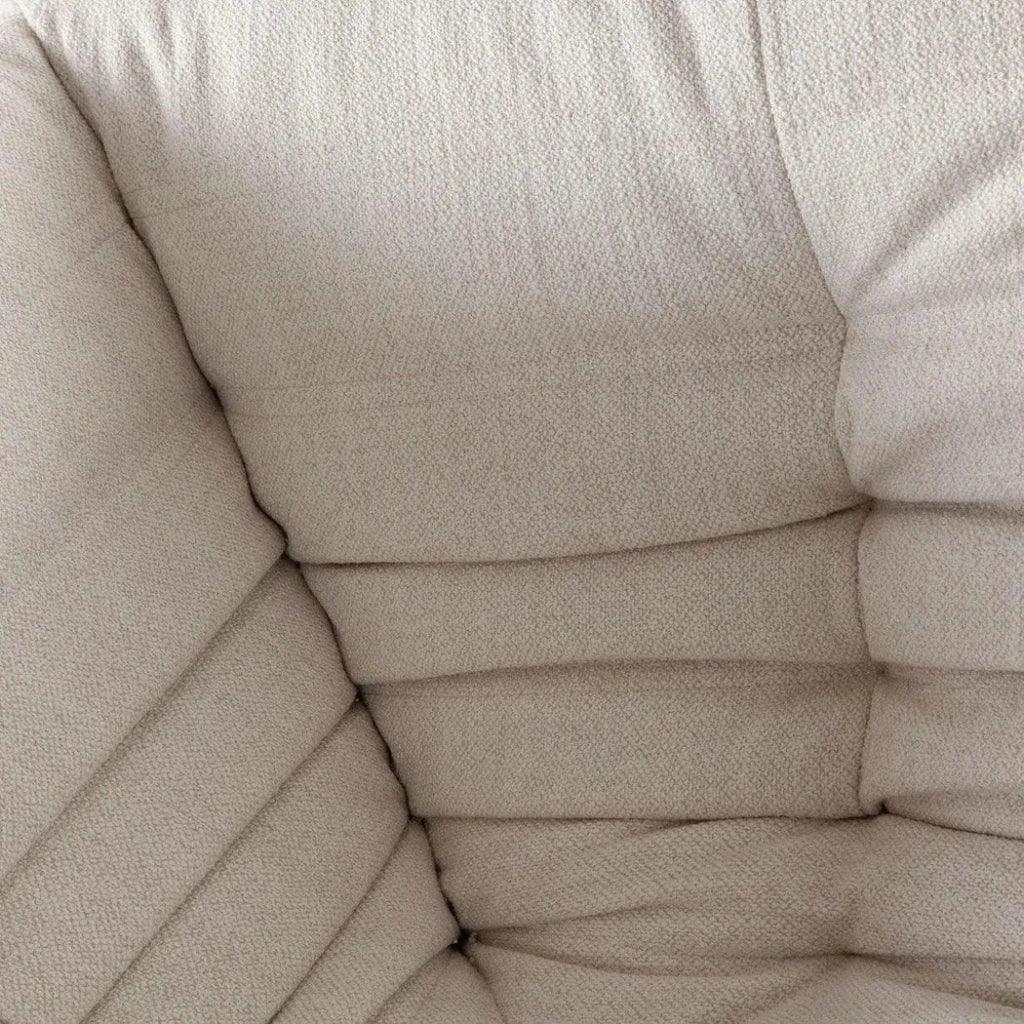 Ezra 5PC Corner Sectional in Cream Fabric-Modular Sofas-Diamond Sofa-LOOMLAN