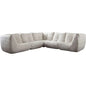 Ezra 5PC Corner Sectional in Cream Fabric-Modular Sofas-Diamond Sofa-LOOMLAN