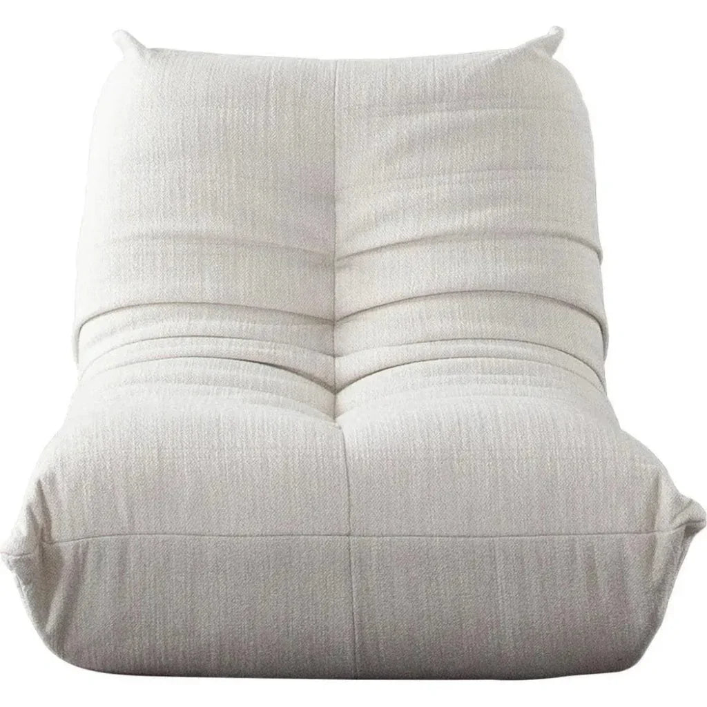 Ezra Armless Chair in Cream Fabric-Lounge Chairs-Diamond Sofa-LOOMLAN