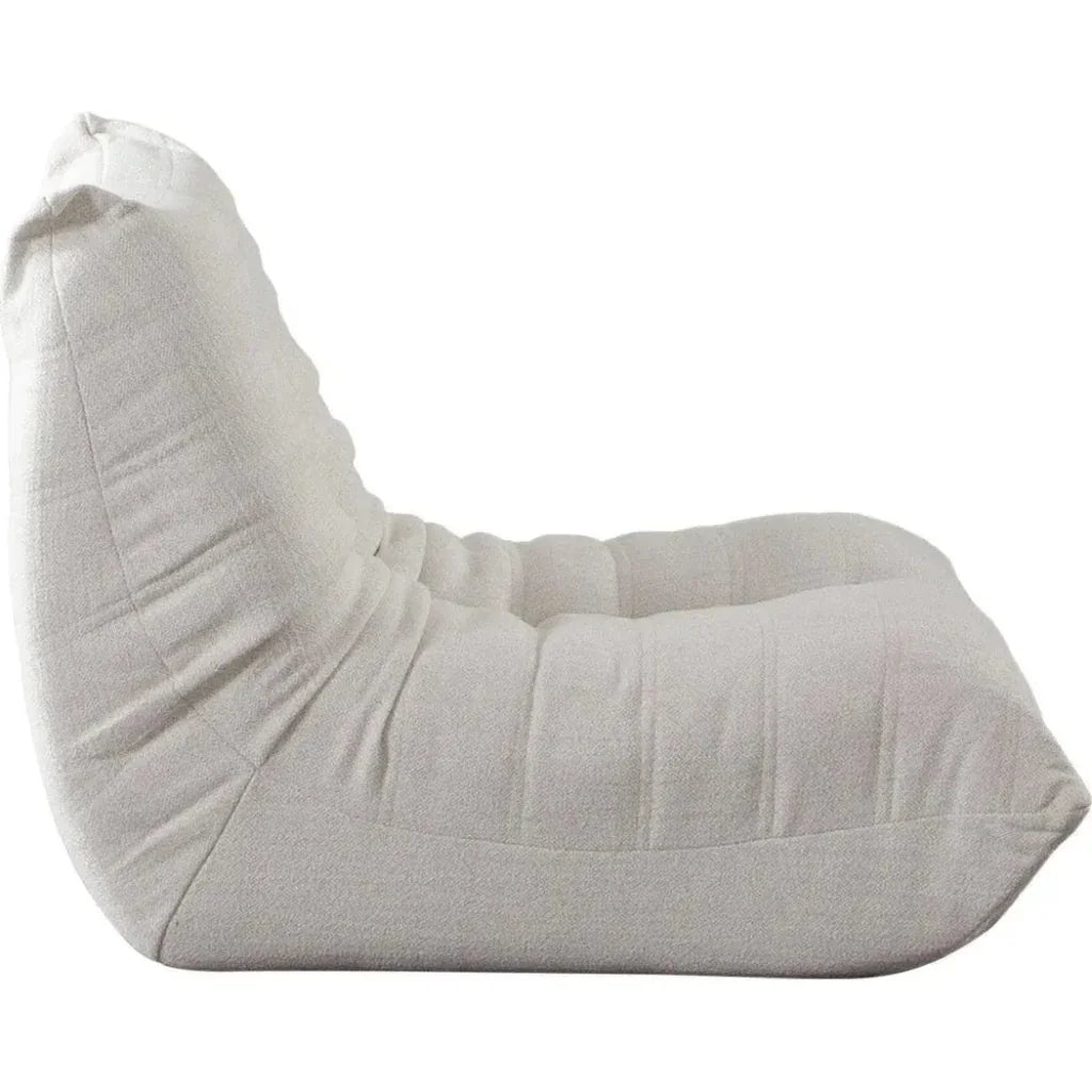 Ezra Armless Chair in Cream Fabric-Lounge Chairs-Diamond Sofa-LOOMLAN