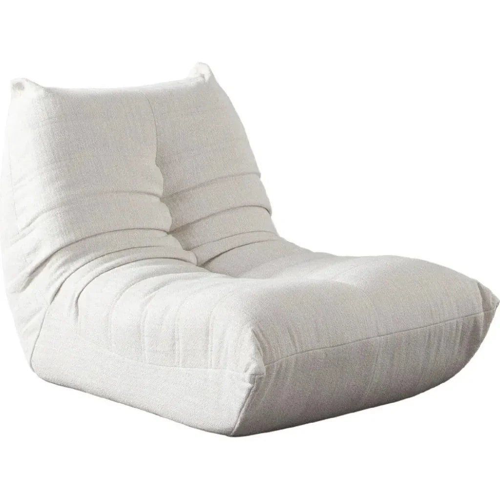 Ezra Armless Chair in Cream Fabric-Lounge Chairs-Diamond Sofa-LOOMLAN