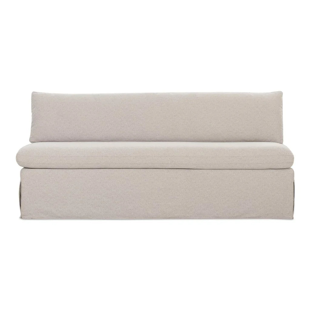 Fable Beige Slipcover Dining Bench - LOOMLAN - Moe's Home - Dining Benches