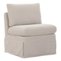 Fable Beige Washable Slipcover Dining Chair - LOOMLAN - Moe's Home - Dining Chairs