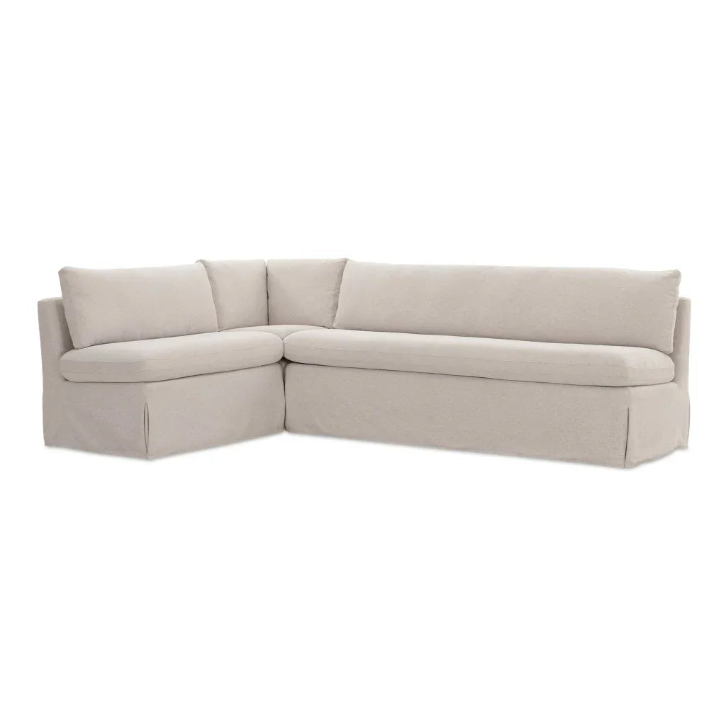 Fable L-Shape Slipcover Dining Banquette-Modular Sofas-Moe's Home-LOOMLAN