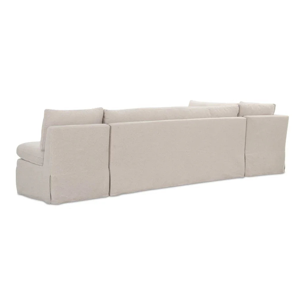 Fable L-Shape Slipcover Dining Banquette-Modular Sofas-Moe's Home-LOOMLAN