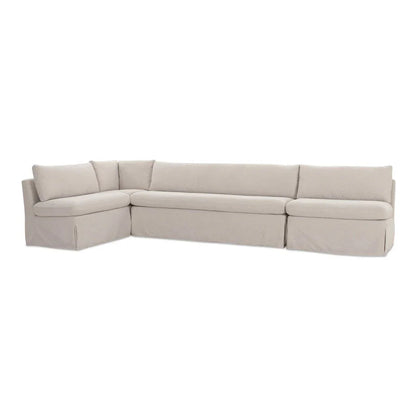 Fable L-Shape Slipcover Dining Banquette-Modular Sofas-Moe's Home-LOOMLAN