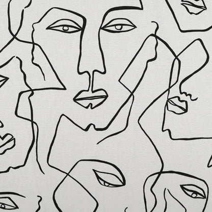 Face Up White Throw Pillow With Insert - LOOMLAN - D.V. Kap - Throw Pillows