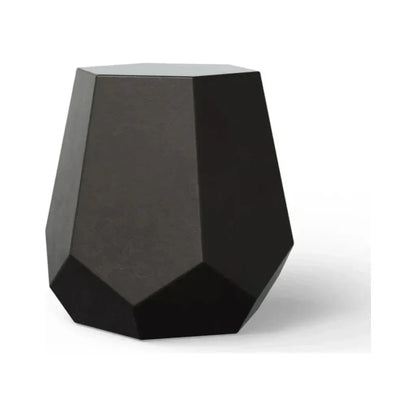 Faceted Fiber-Reinforced Concrete Outdoor Stool-Garden Stools-Urbia-LOOMLAN
