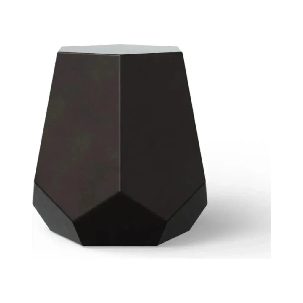 Faceted Fiber-Reinforced Concrete Outdoor Stool-Garden Stools-Urbia-LOOMLAN