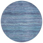 Faerain Blue Washable Indoor-Outdoor Rug
