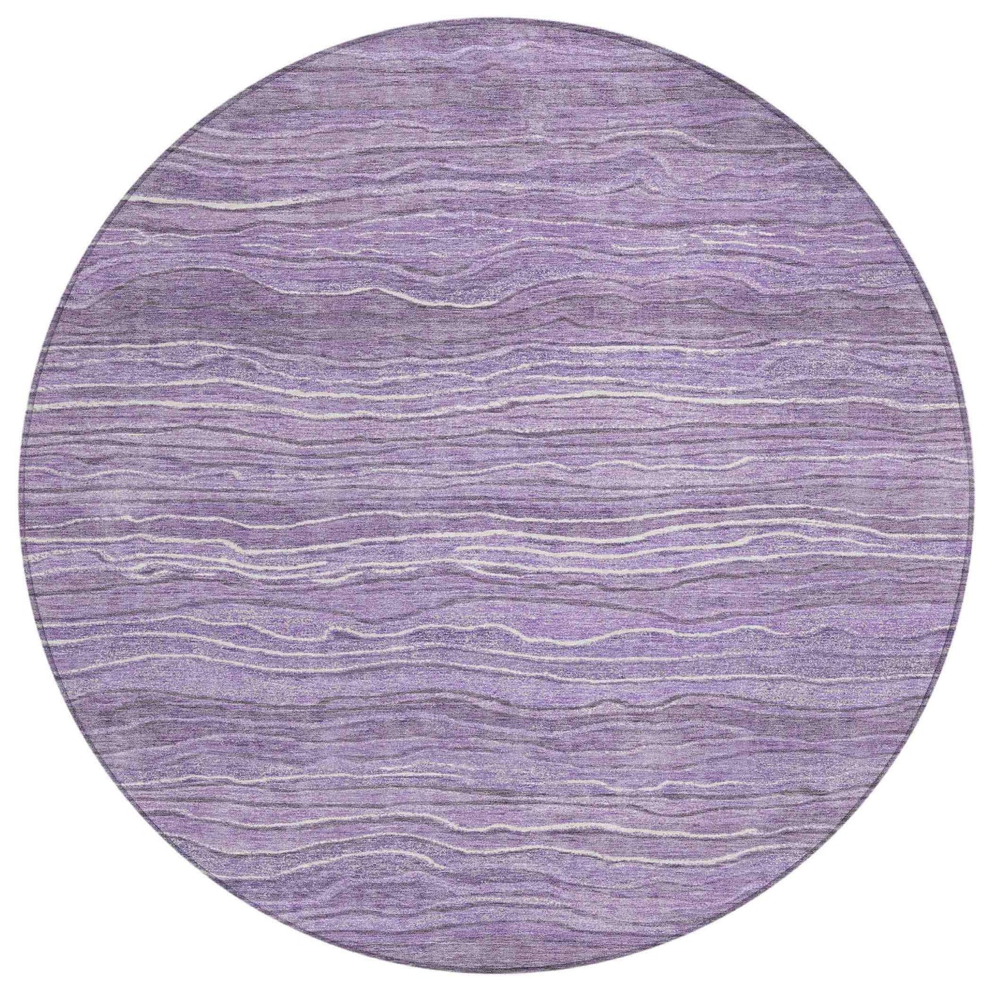 Faerain Purple Washable Indoor-Outdoor Rug