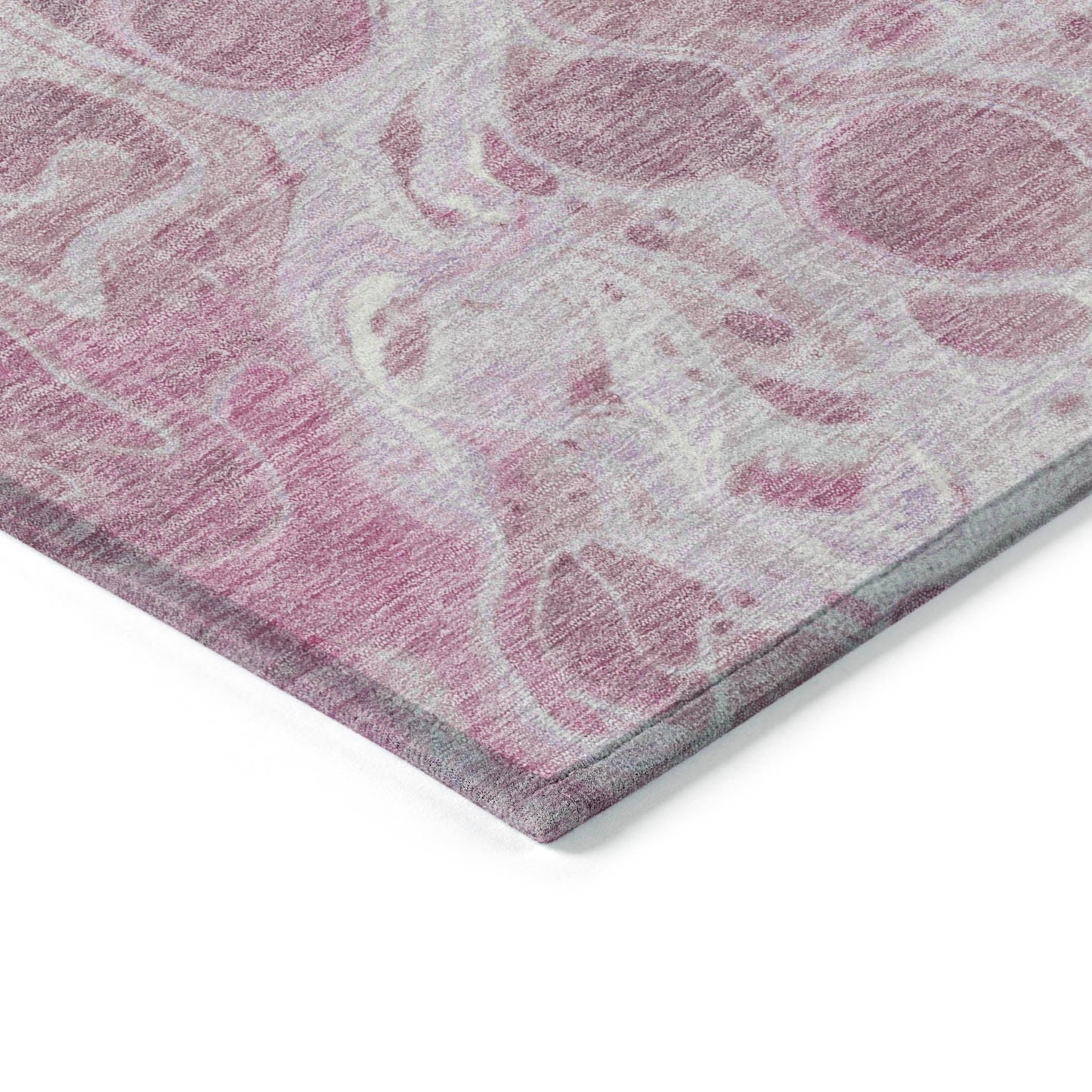 Faerara Pink Washable Indoor-Outdoor Rug
