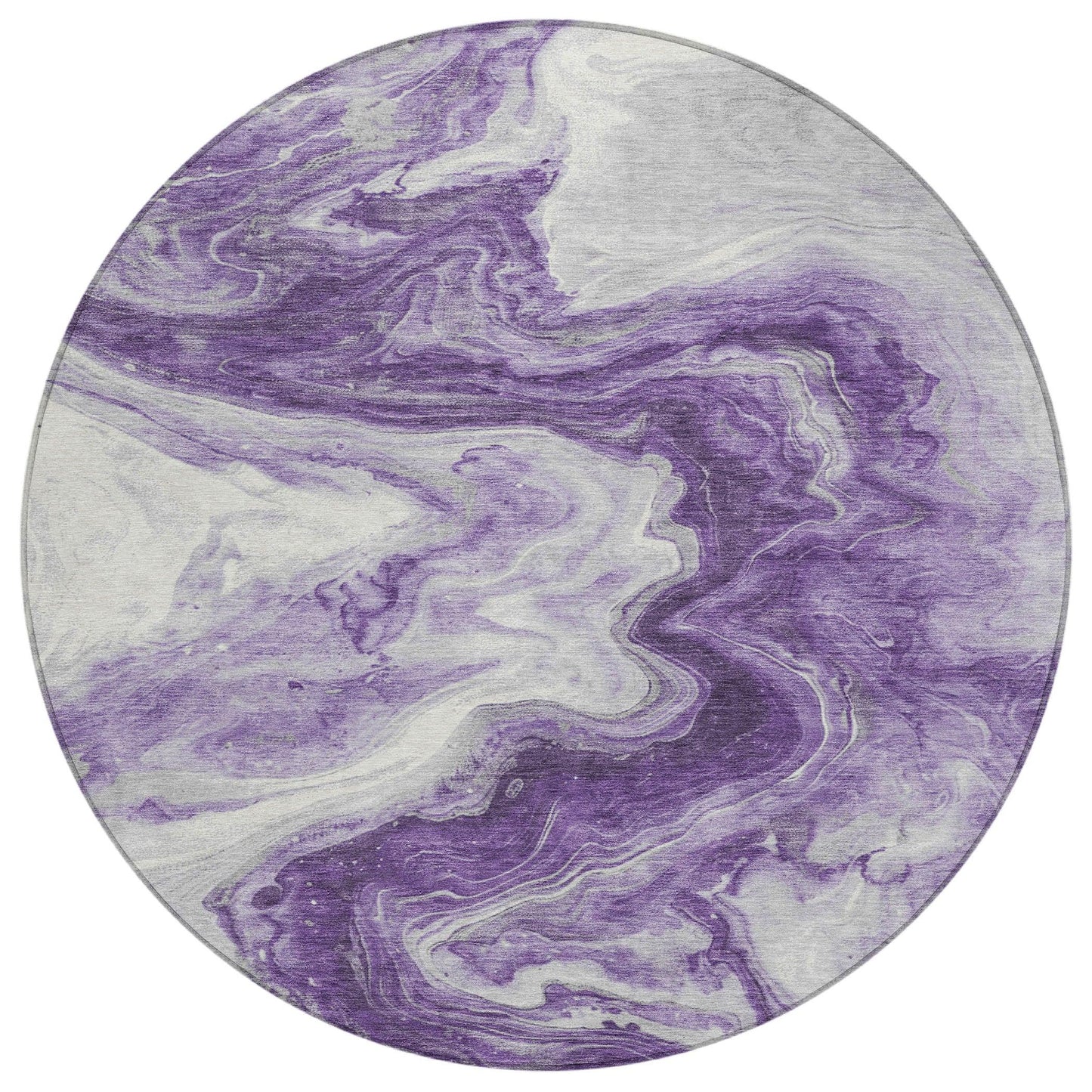 Faeras Purple Washable Indoor-Outdoor Rug