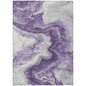 Faeras Purple Washable Indoor-Outdoor Rug