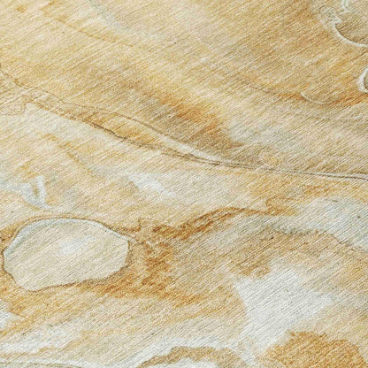 Faerel Gold Washable Indoor-Outdoor Rug