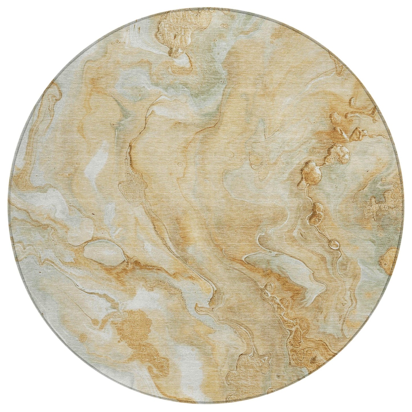 Faerel Gold Washable Indoor-Outdoor Rug