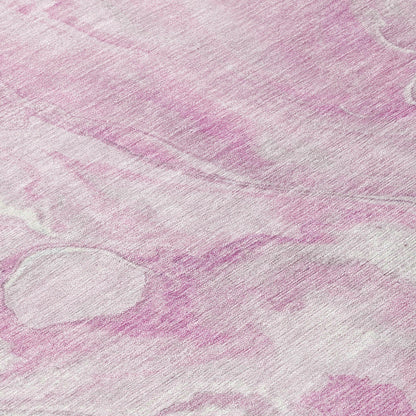 Faerel Pink Washable Indoor-Outdoor Rug