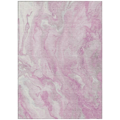 Faerel Pink Washable Indoor-Outdoor Rug