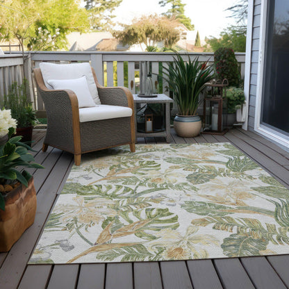 Faereth Ivory Washable Indoor-Outdoor Rug