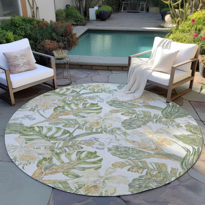 Faereth Ivory Washable Indoor-Outdoor Rug