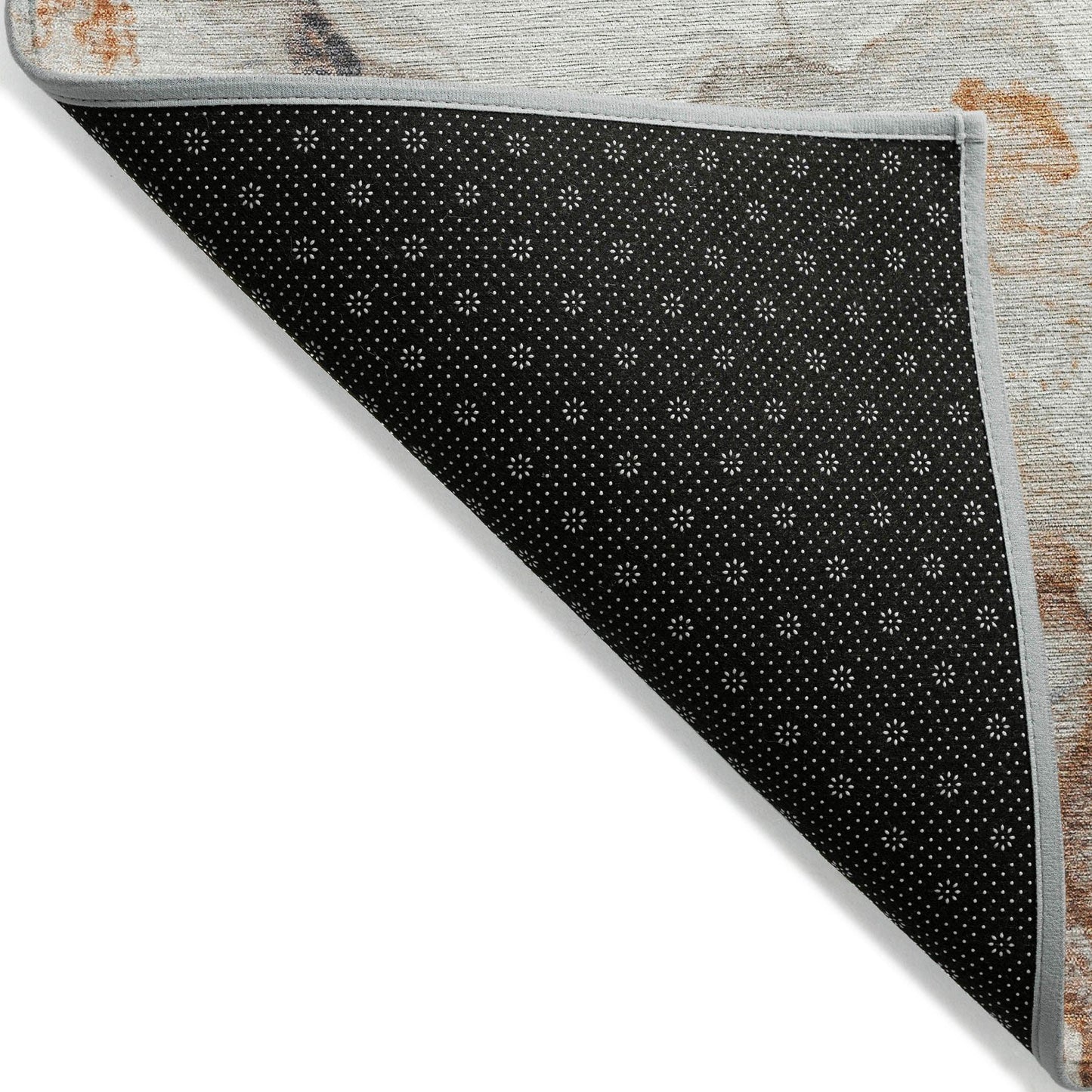 Faeriel Gray Washable Indoor-Outdoor Rug