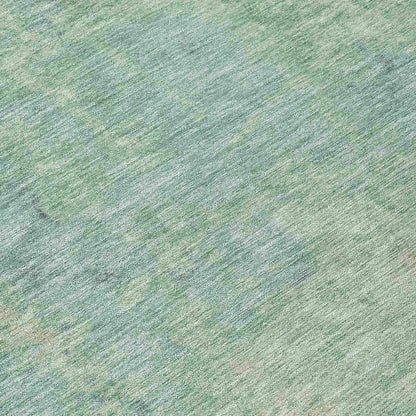 Faerion Blue Washable Indoor-Outdoor Rug