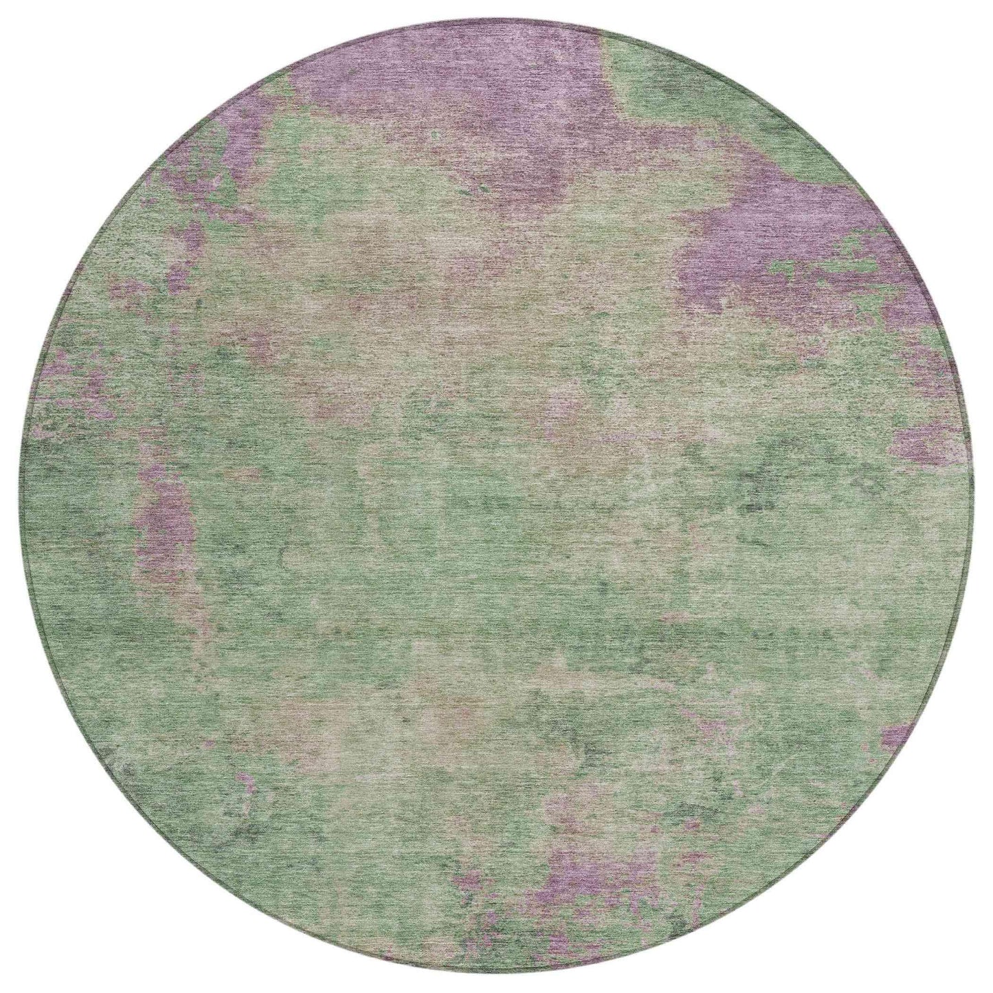Faerion Green Washable Indoor-Outdoor Rug