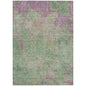 Faerion Green Washable Indoor-Outdoor Rug
