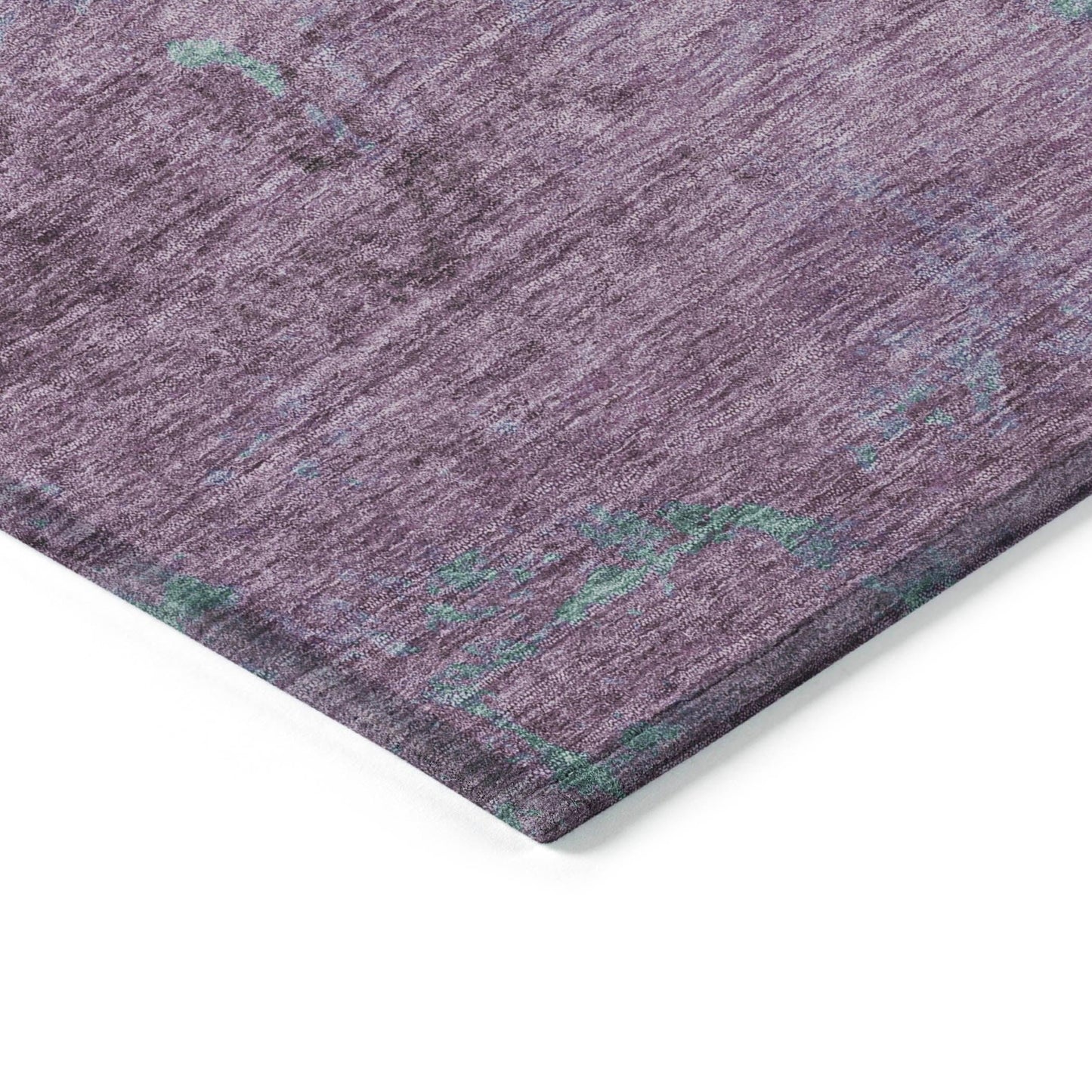 Faerion Purple Washable Indoor-Outdoor Rug