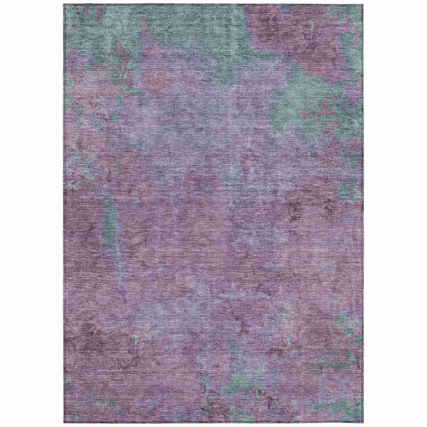 Faerion Purple Washable Indoor-Outdoor Rug