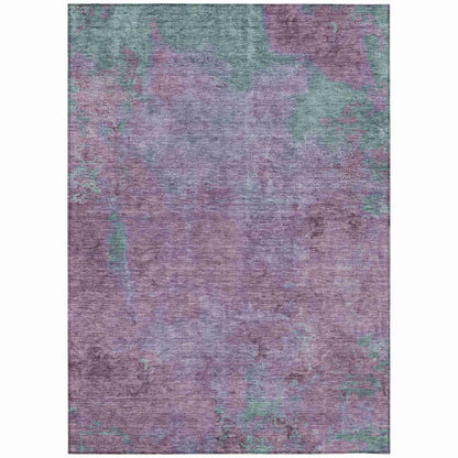 Faerion Purple Washable Indoor-Outdoor Rug