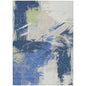 Faerira Blue Washable Indoor-Outdoor Rug