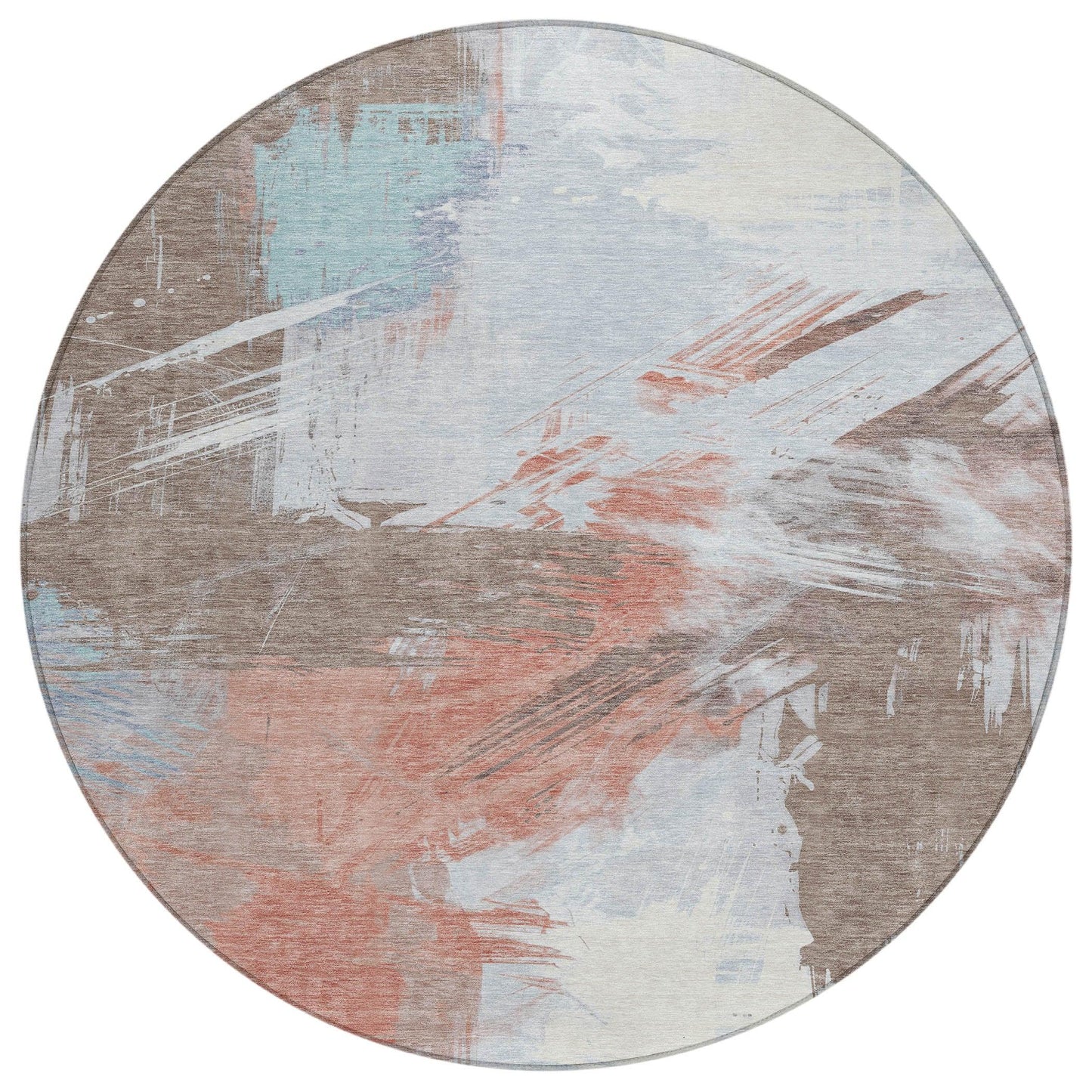 Faerira Brown Washable Indoor-Outdoor Rug