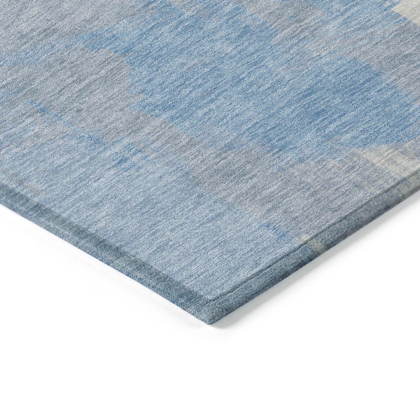 Faerira Denim Washable Indoor-Outdoor Rug