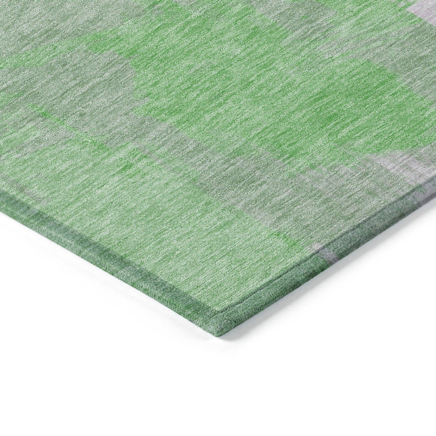 Faerira Green Washable Indoor-Outdoor Rug