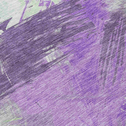 Faerira Purple Washable Indoor-Outdoor Rug