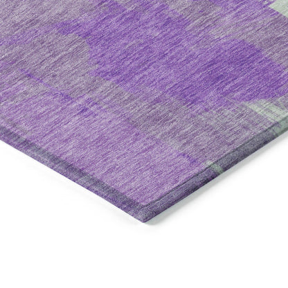 Faerira Purple Washable Indoor-Outdoor Rug