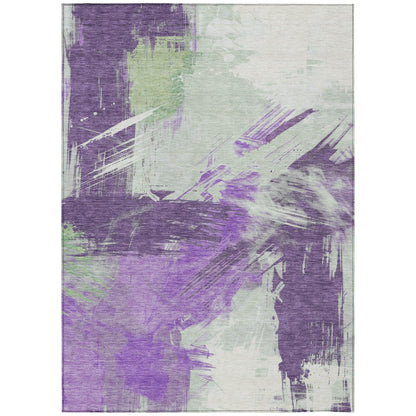 Faerira Purple Washable Indoor-Outdoor Rug