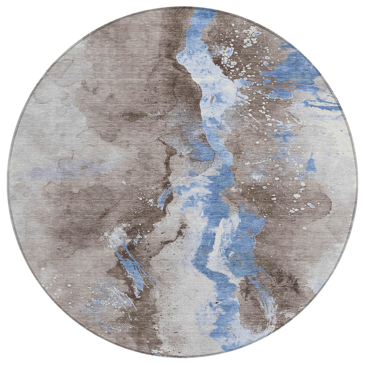 Faerius Brown Washable Indoor-Outdoor Rug