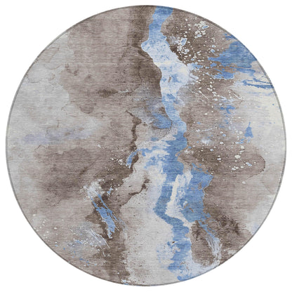 Faerius Brown Washable Indoor-Outdoor Rug