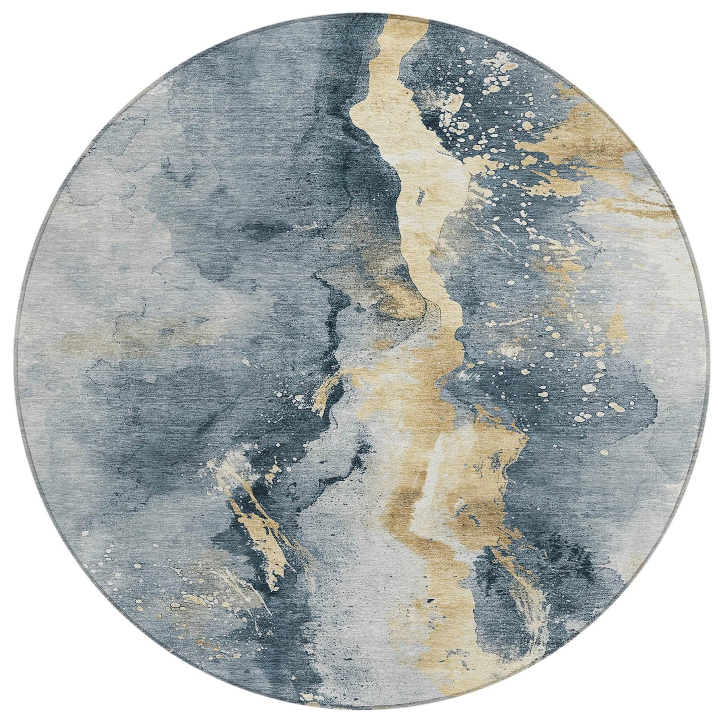 Faerius Graphite Washable Indoor-Outdoor Rug