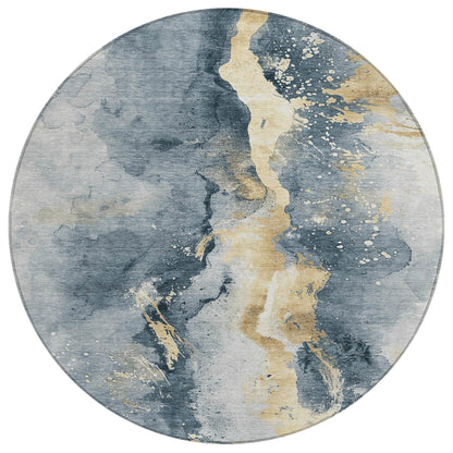 Faerius Graphite Washable Indoor-Outdoor Rug