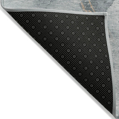 Faerius Gray Washable Indoor-Outdoor Rug