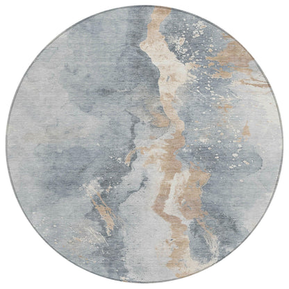 Faerius Gray Washable Indoor-Outdoor Rug