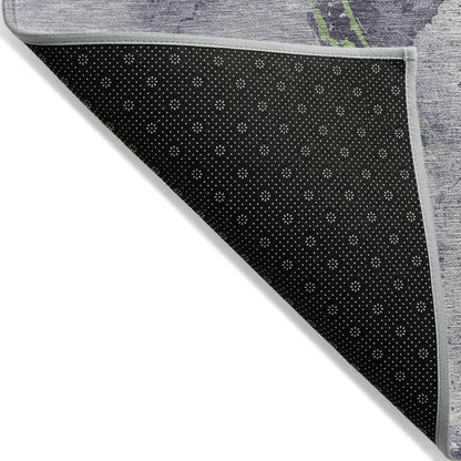 Faerius Purple Washable Indoor-Outdoor Rug