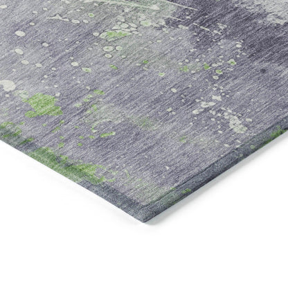 Faerius Purple Washable Indoor-Outdoor Rug