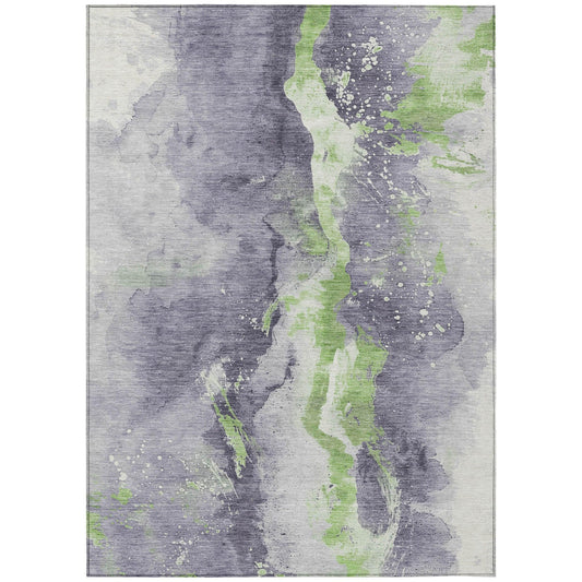 Faerius Purple Washable Indoor-Outdoor Rug