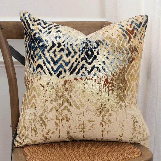Faida Gold Throw Pillow With Down Insert - LOOMLAN - LOOMLAN - Throw Pillows