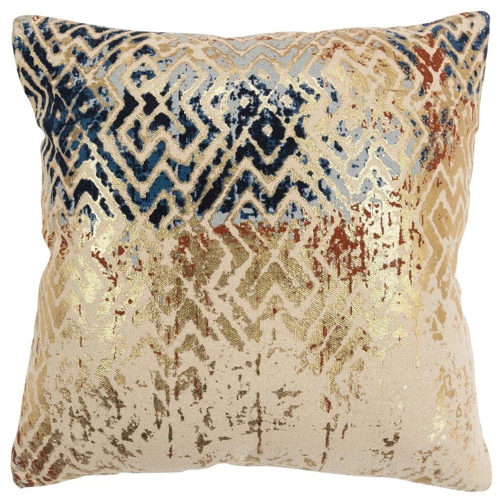 Faida Gold Throw Pillow With Down Insert - LOOMLAN - LOOMLAN - Throw Pillows
