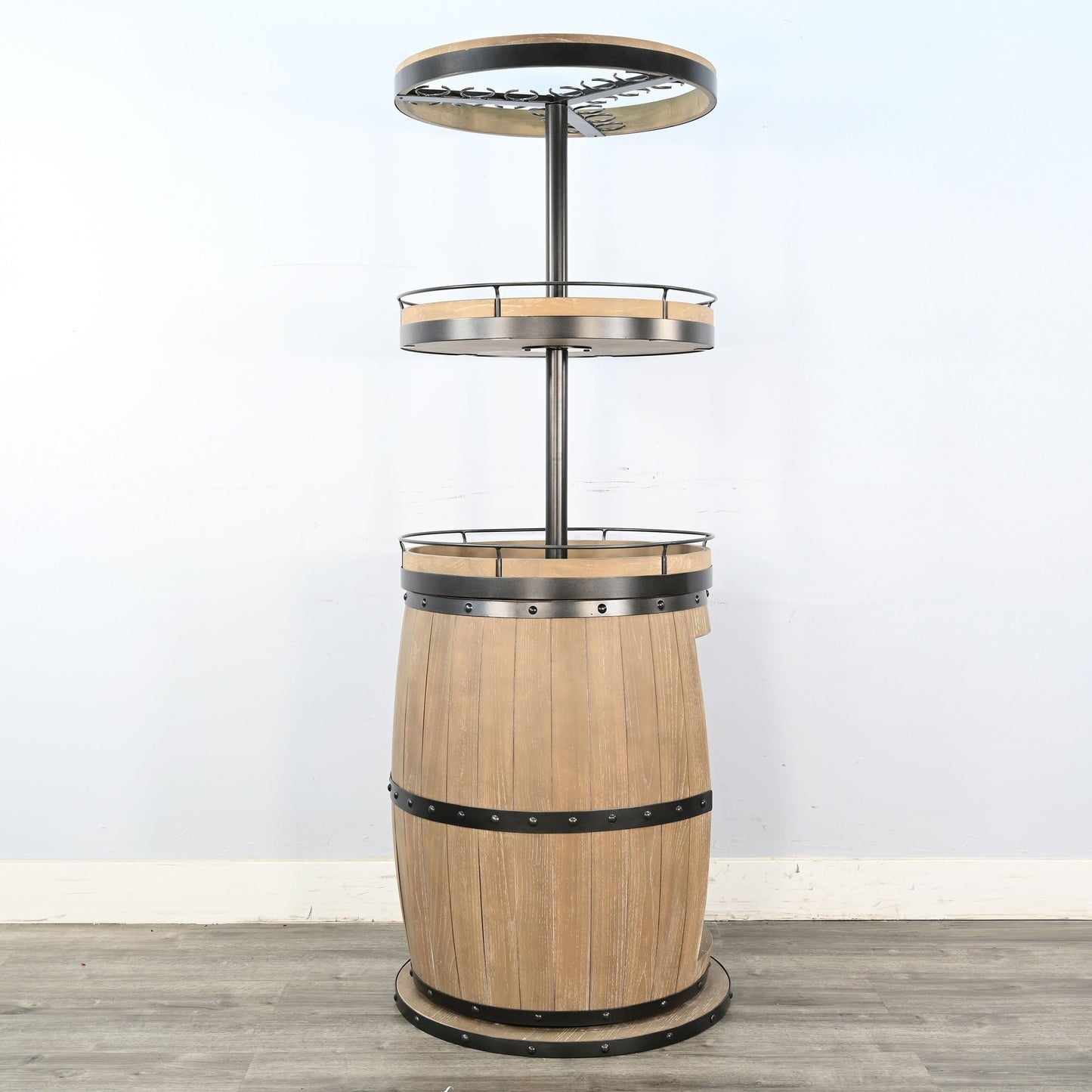 Fairfield Swivel Base Home Bar Cabinet-Home Bar Cabinets-Sunny D-LOOMLAN